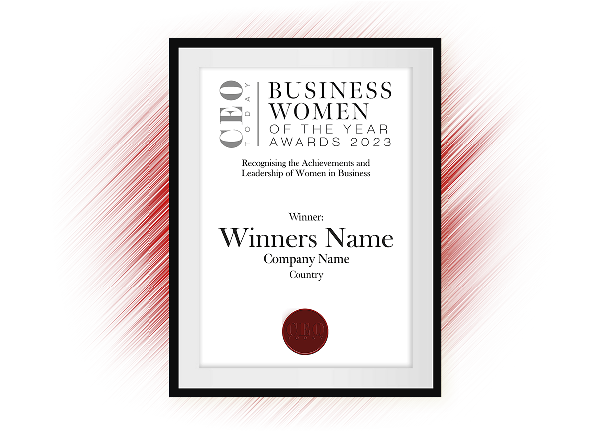 Certificate - CEO Today Business Women of the Year Awards 2024